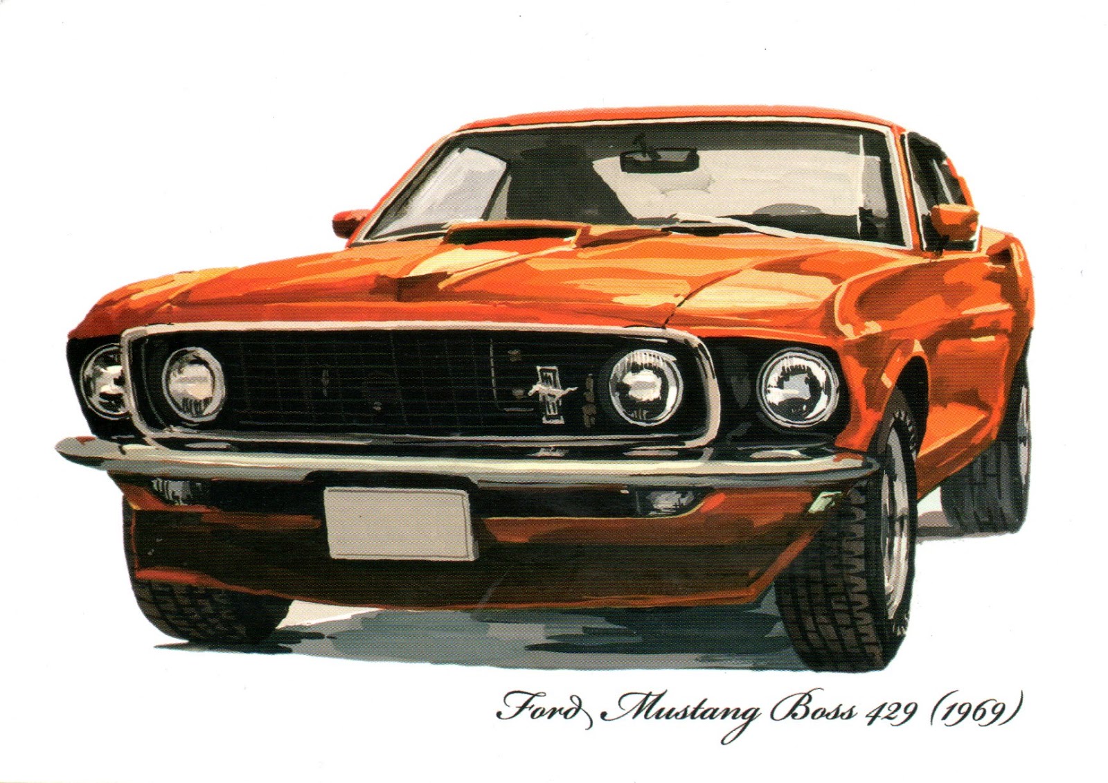 Ford Mustang Boss 429 1969 Art